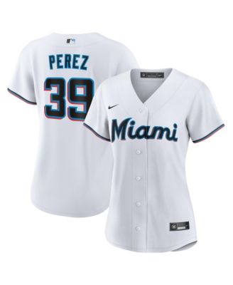 Женская джерси Nike Eury Perez Miami Marlins Replica Short-Sleeve