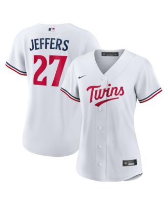 Nike Женская реплика джерси Minnesota Twins Ryan Jeffers 27 V-Neck Short-Sleeve
