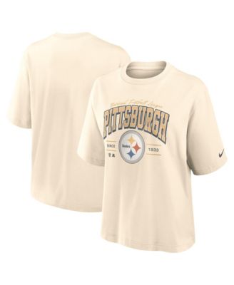 Женская ретро футболка Nike Pittsburgh Steelers Vintage Mod Boxy Retro