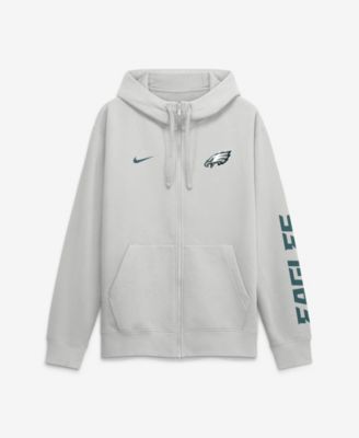 Nike мужской худи с капюшоном и полной молнией из ткани скаба, Philadelphia Eagles, Cool Down Club