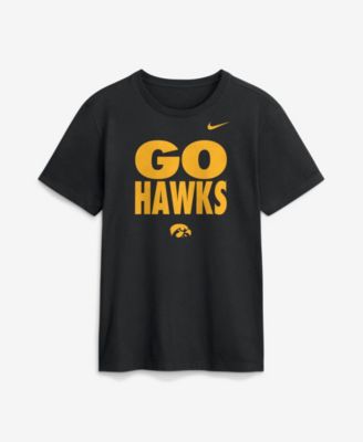 Nike Men's Iowa Hawkeyes Sideline Slogan Crewneck T-Shirt