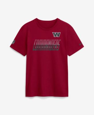 Мужская футболка Nike Washington Commanders Sideline Team Issue с экранной печатью