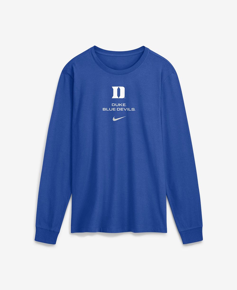 Nike Men's Duke Blue Devils Sideline Dri-FIT Long Sleeve T-Shirt