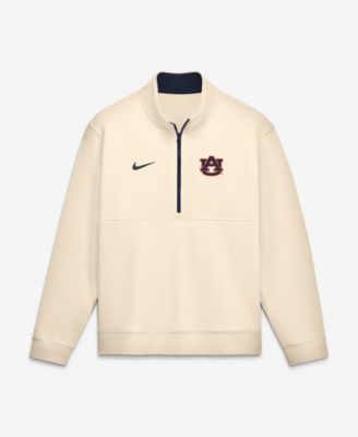 Мужской флисовый пуловер Nike Men's Auburn Tigers Primetime Club Mock Neck Fleece Half-Zip Pullover