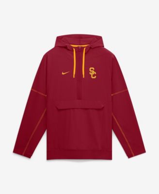 Nike Мужское худи-анорак USC Trojans с молнией на полпути