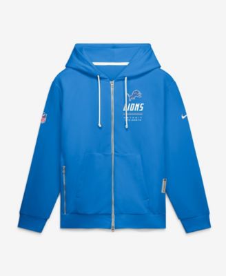 Nike Men's Detroit Lions Sideline Standard Issue Full-Zip Relaxed Fit Hoodie