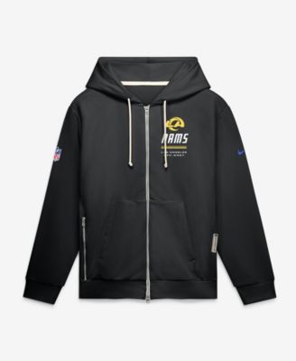 Мужское худи Nike Los Angeles Rams Standard Issue Quarterback Scramble Full-Zip Loose-Fit