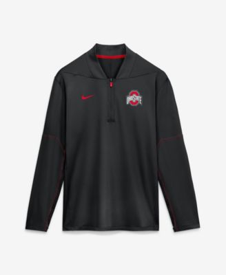Nike Мужская толстовка Ohio State Buckeyes 2026 Sideline Midweight с длинным рукавом и молнией на четверть