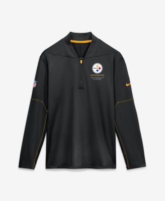 Nike Men's Pittsburgh Steelers Sideline Half-Zip Midweight Pullover Sweatshirt