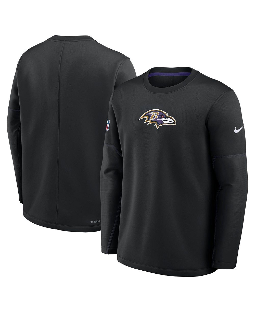 Мужская тренировочная кофта Nike Baltimore Ravens Sideline Coaches с графическим принтом и аппликацией из ткани тик