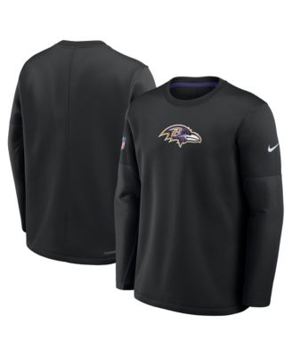 Мужская тренировочная кофта Nike Baltimore Ravens Sideline Coaches с графическим принтом и аппликацией из ткани тик