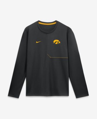 Мужская длинная футболка Nike Men's Iowa Hawkeyes Iowa Sideline Coach Dri-FIT Long-Sleeve