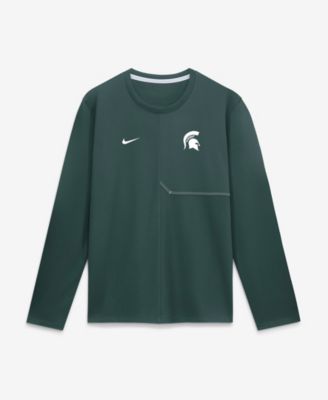 Мужская длинная футболка Nike Michigan State Spartans Sideline Coach Long-Sleeve
