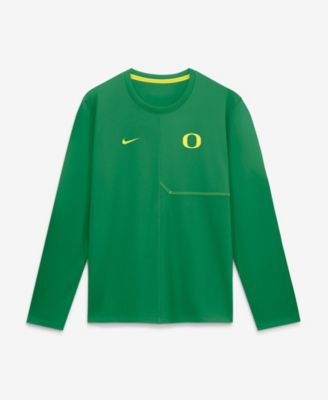 Мужская футболка Nike с длинным рукавом и круглым вырезом, Oregon Sideline Coach