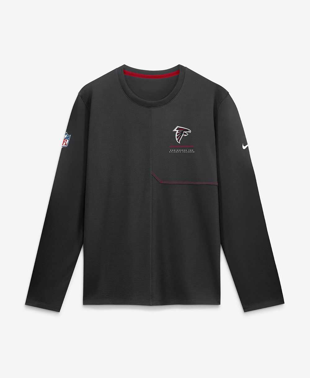 Nike мужская футболка Atlanta Falcons Sideline Coaches длинным рукавом