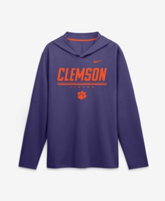 Nike Men's Clemson Tigers Clemson Sideline Removable Sleeves Lightweight Dri-FIT Hoodie