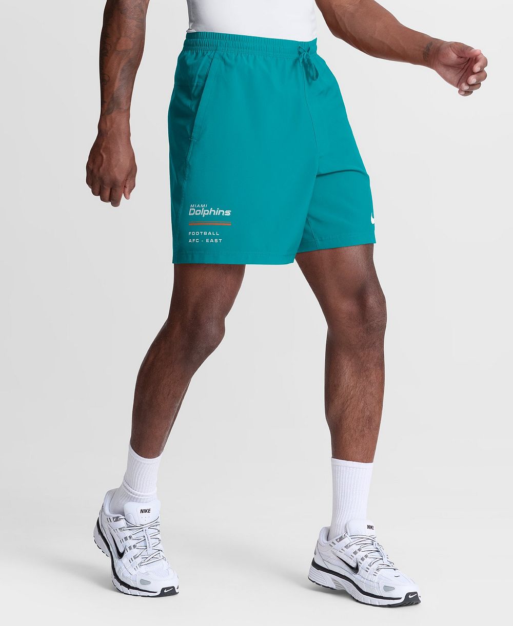 Nike Men's Miami Dolphins Form Pull-On Shorts, 7" Inseam