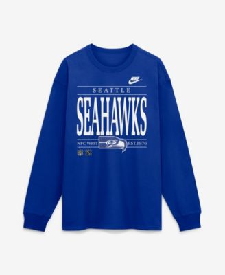Nike Men's Seattle Seahawks Red Zone Max90 Long-Sleeve Relaxed-Fit T-Shirt