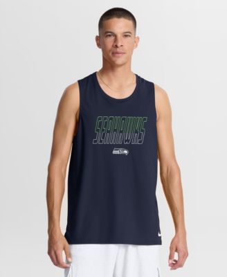 Мужской майка Nike Seattle Seahawks Kickoff Miler Dri-FIT Sleeveless Crewneck Double Pique