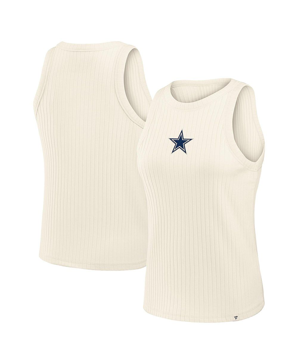 Fanatics Женская приталенная майка с ребристой текстурой и принтом звезды Dallas Cowboys