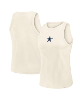 Fanatics Женская приталенная майка с ребристой текстурой и принтом звезды Dallas Cowboys