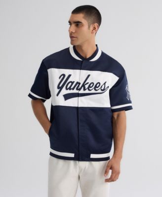 Fanatics Men's New York Yankees Iconic Short-Sleeve Satin Jacket