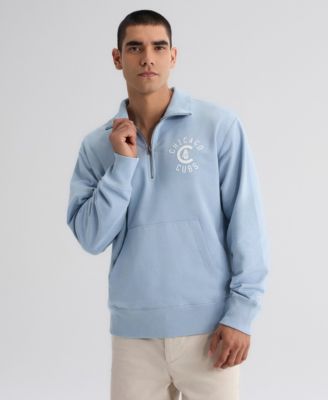 Fanatics Men's Chicago Cubs Iconic Quarter-Zip Relaxed-Fit Sweatshirt