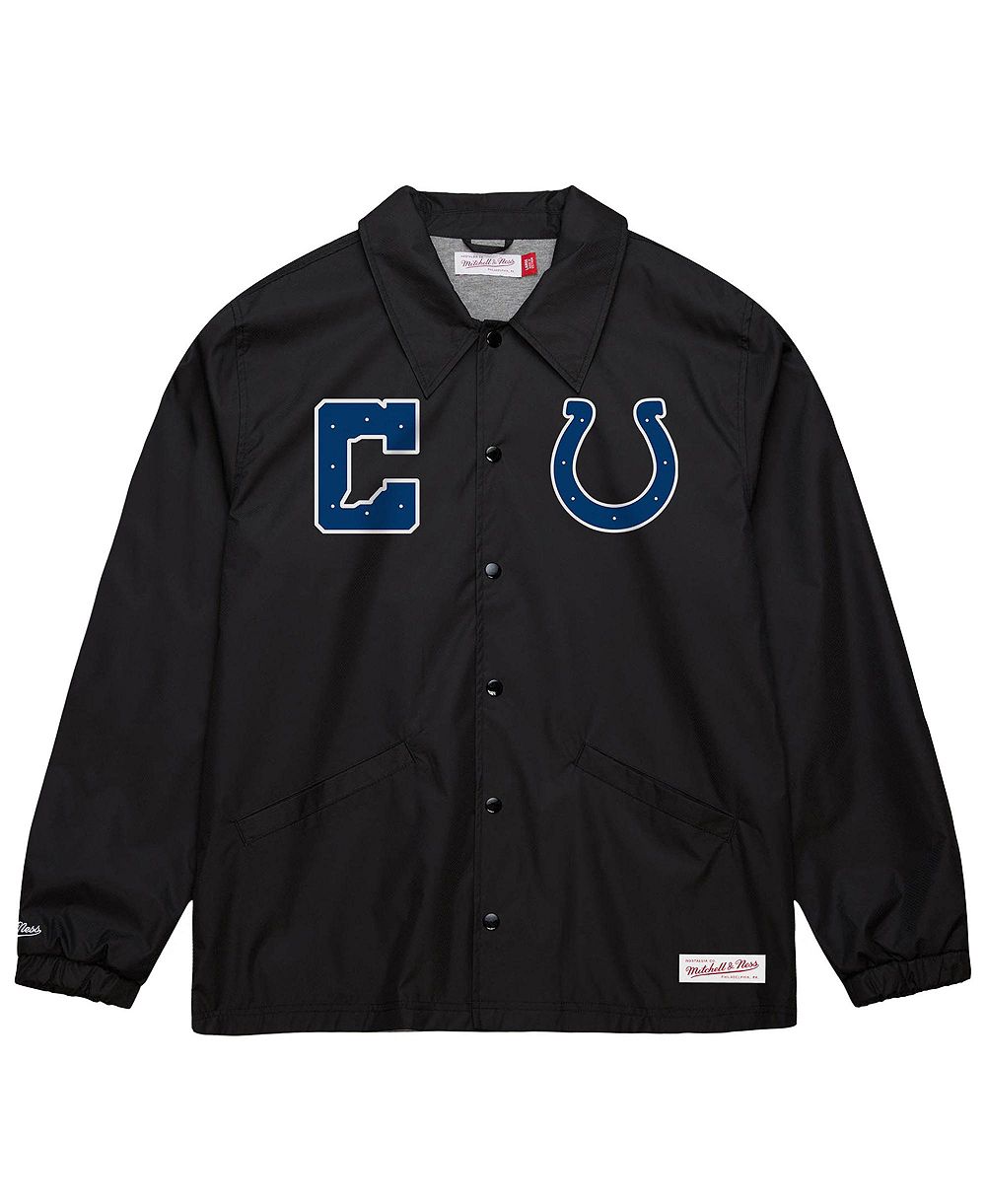 Mitchell & Ness мужская куртка тренеров с полной застёжкой-молнией Indianapolis Colts Indiana Nights