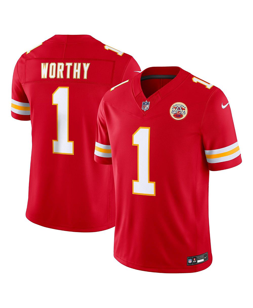 Nike Men's Kansas City Chiefs Xavier Worthy Vapor F.U.S.E. Limited V-Neck Jersey