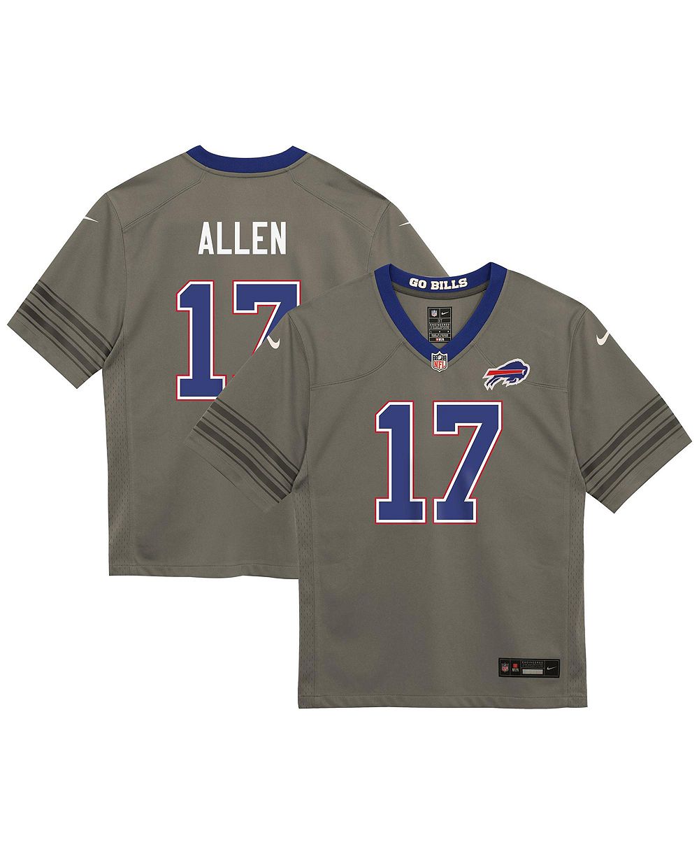 Nike Boys' and Girls' 2T-5T Buffalo Bills Josh Allen Nickel City Short-Sleeve Graphic Game Jersey
