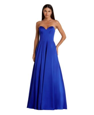 Mac Duggal Women's Strapless Sweetheart Bow-Back Ball Gown