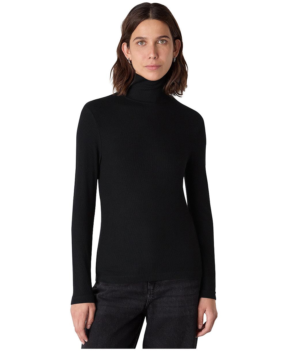 Whistles Women's Ribbed Turtleneck Polo