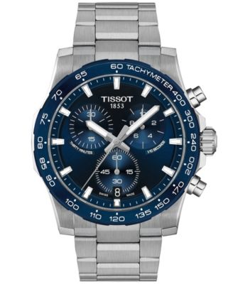 Tissot Men's Quartz Chronograph Supersport Stainless Steel Watch 42mm
