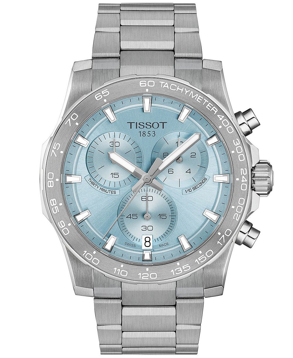 Tissot Men's Supersport Chronograph Silver Stainless Steel Watch 42mm