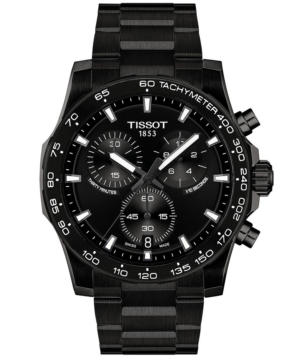 Мужские кварцевые хронографические часы Tissot Supersport из нержавеющей стали, 42 мм