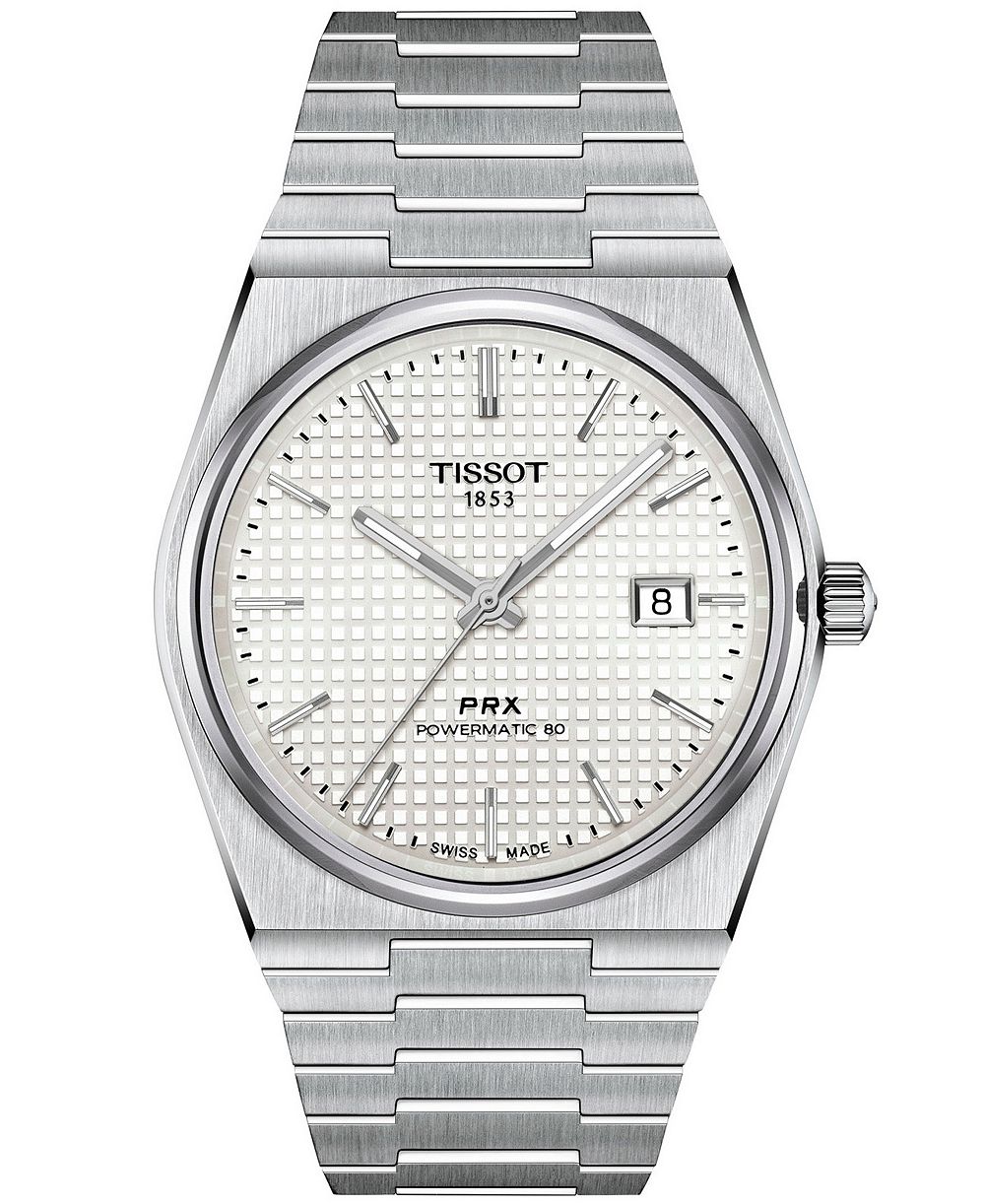 Tissot Men's Automatic PRX Silver Stainless Steel Watch 40mm