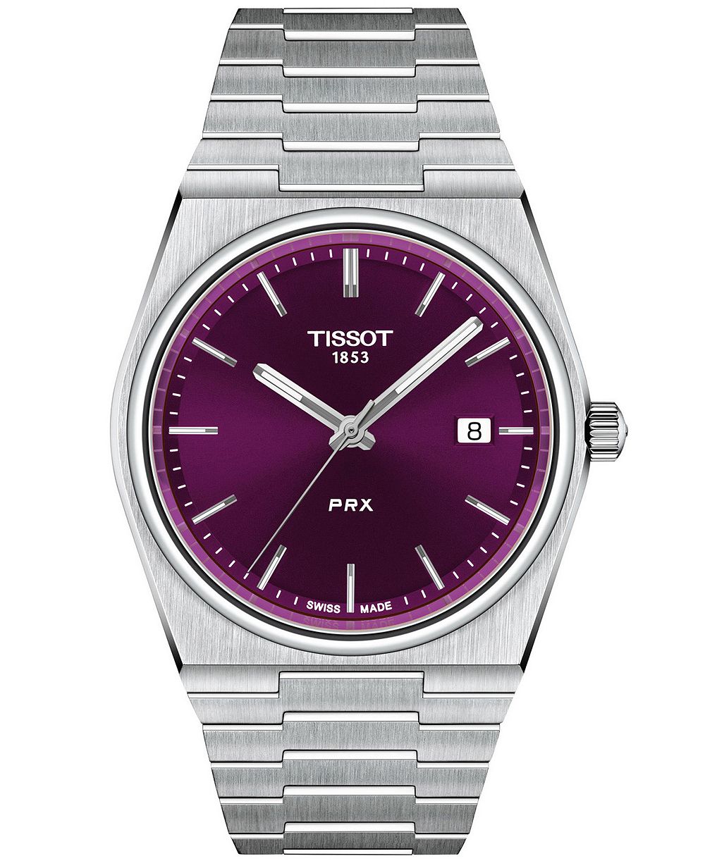 Tissot Men's Quartz PRX Silver-Tone Stainless Steel Watch 40mm