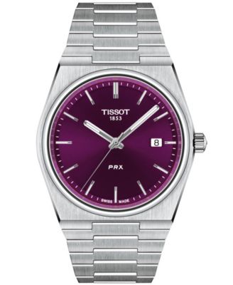 Tissot Men's Quartz PRX Silver-Tone Stainless Steel Watch 40mm