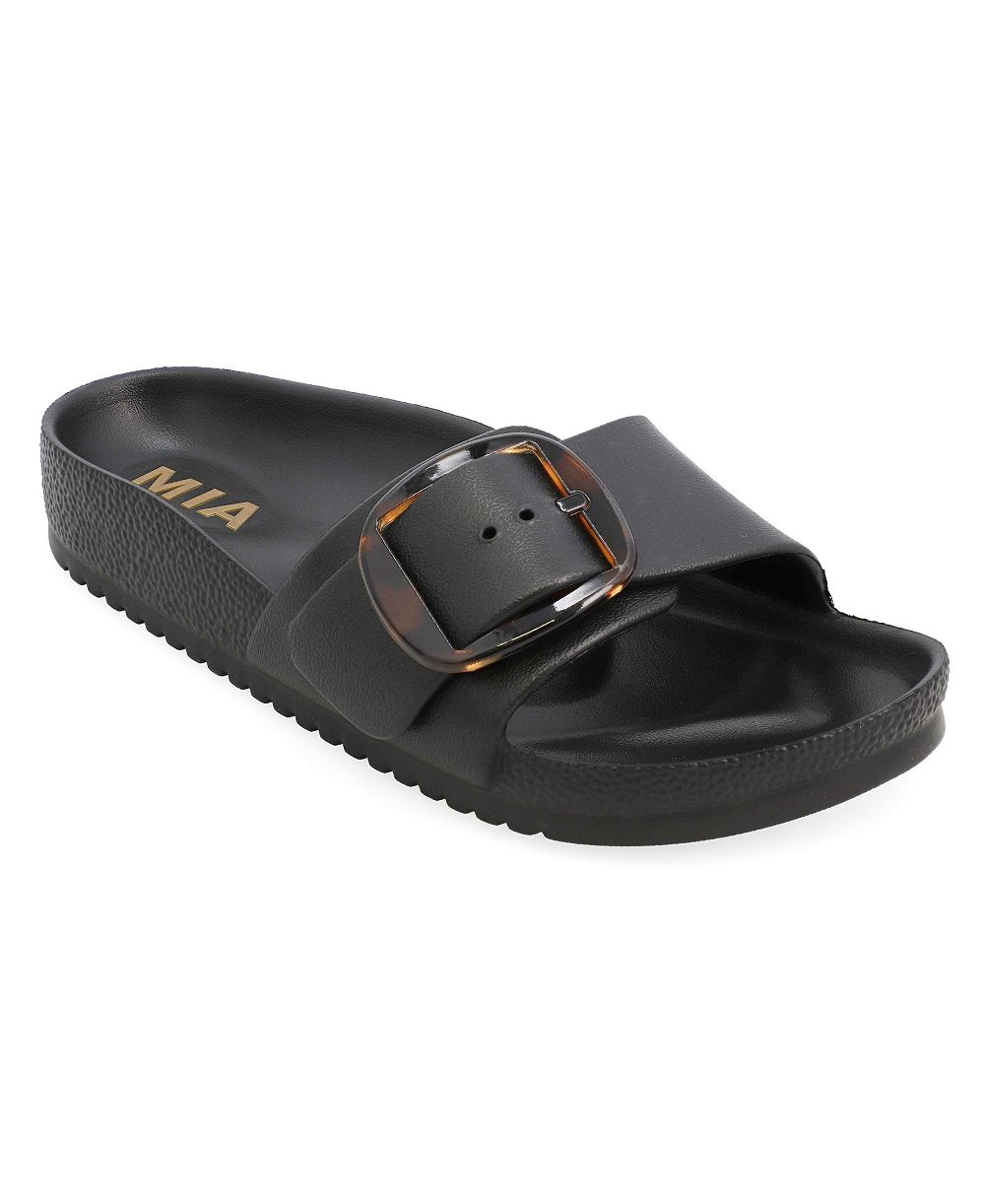 MIA Women's Kimmy Buckle Flat Sandals