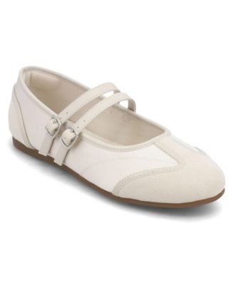 MIA Women's Sorelle Double Strap Mary Jane Ballet Flats