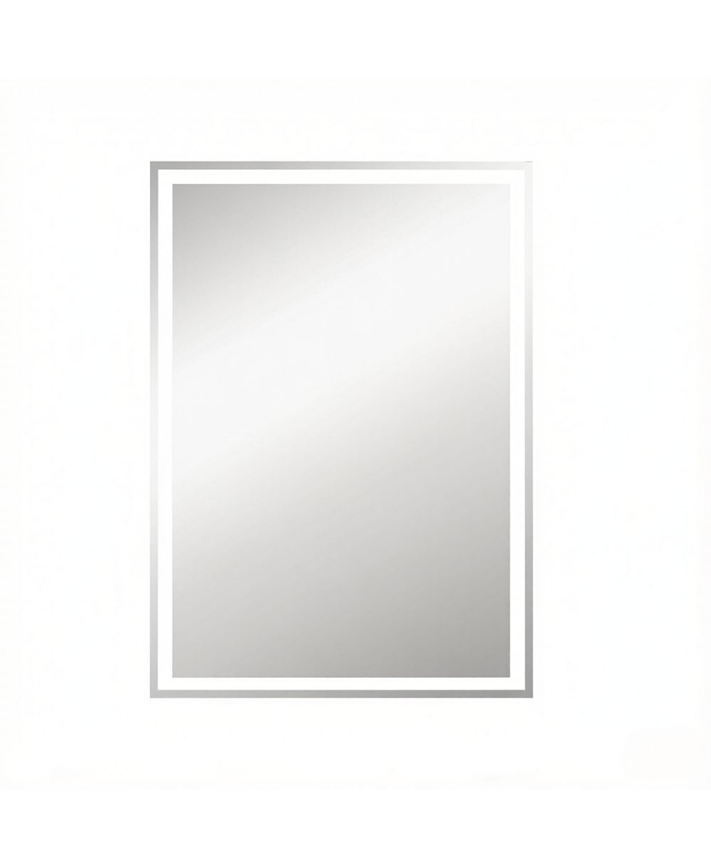 BUSDAYS Modern Lighted Makeup Mirror Wall Mounted LED Bathroom Vanity Mirror Only Mirror