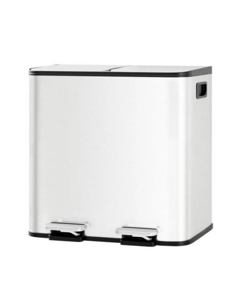 gaomon 2 x 4 gal Dual Compartment Kitchen Trash Can, Garbage Can for Kitchen