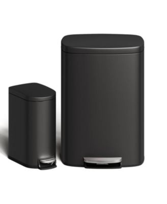 Набор из двух корзин для мусора gaomon из нержавеющей стали 13 Gal + 2.6 Gal