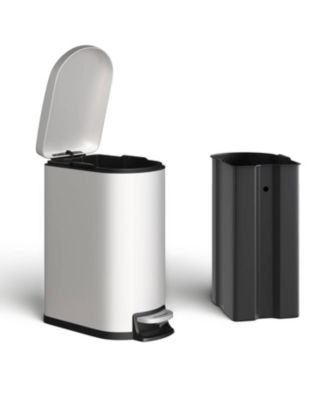 gaomon 13 Gal тонкая кухонная мусорная корзона из нержавеющей стали с педалью, мусорное ведро с крышкой с мягким закрыванием