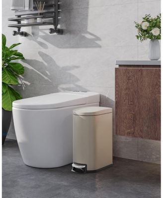 gaomon 1.6 Gal Step-On Stainless Steel Trash Can, Garbage Bin with Soft Close Lid