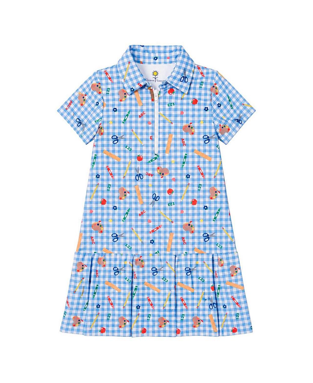 Трикотажное платье Florence Eiseman для девочек 2T - 8 School Print Performance Knit