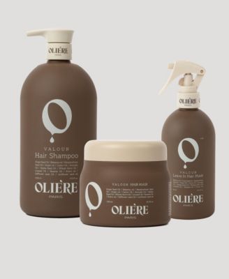 Набор из трех средств для разглаживания волос Oliere Paris Valour Essential