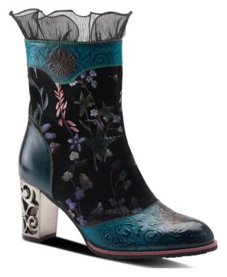 L'Artiste Women's Gaga Mid-Calf Boots with Side Zipper