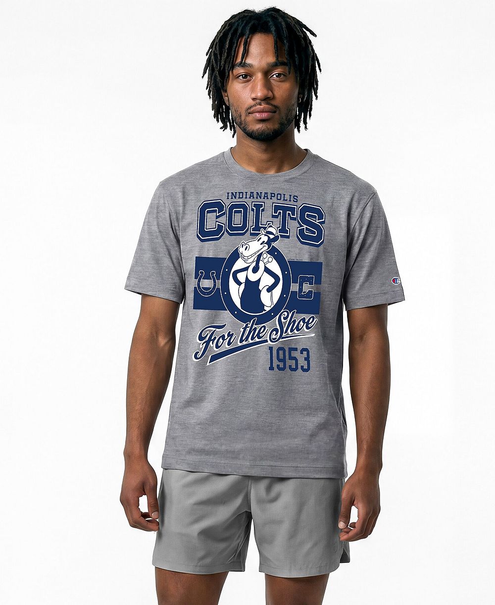 Champion Men's Gray Indianapolis Colts Disney X Champion All Star T-Shirt