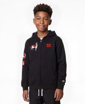 Champion Big Boys and Girls Black Denver Broncos Disney X Champion Full-Zip Hoodie